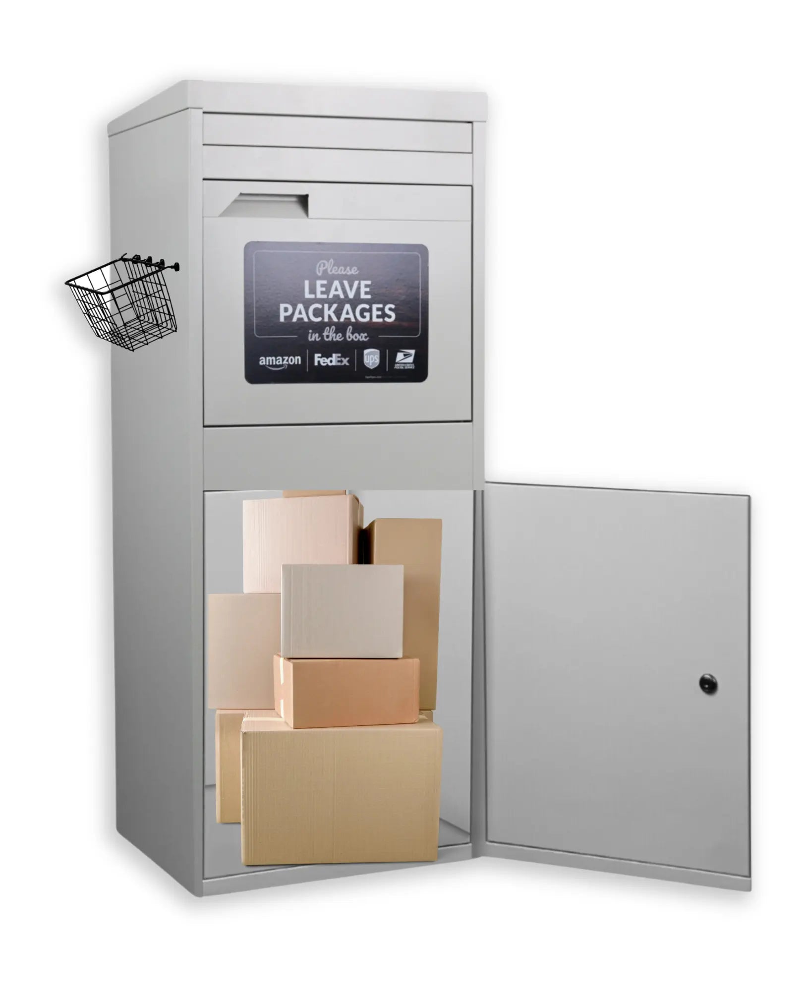 Large Parcel Box - White PorchManager