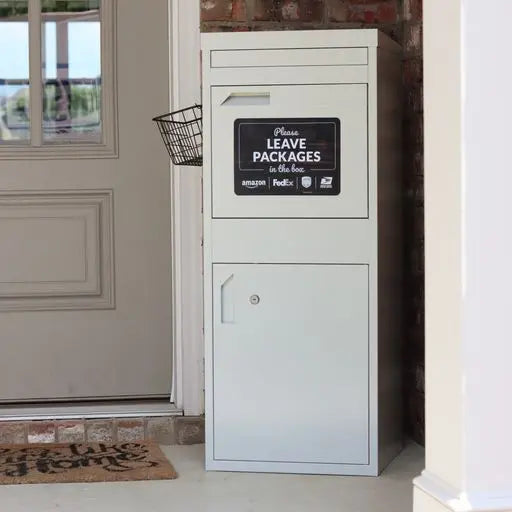 Large Parcel Box - White PorchManager