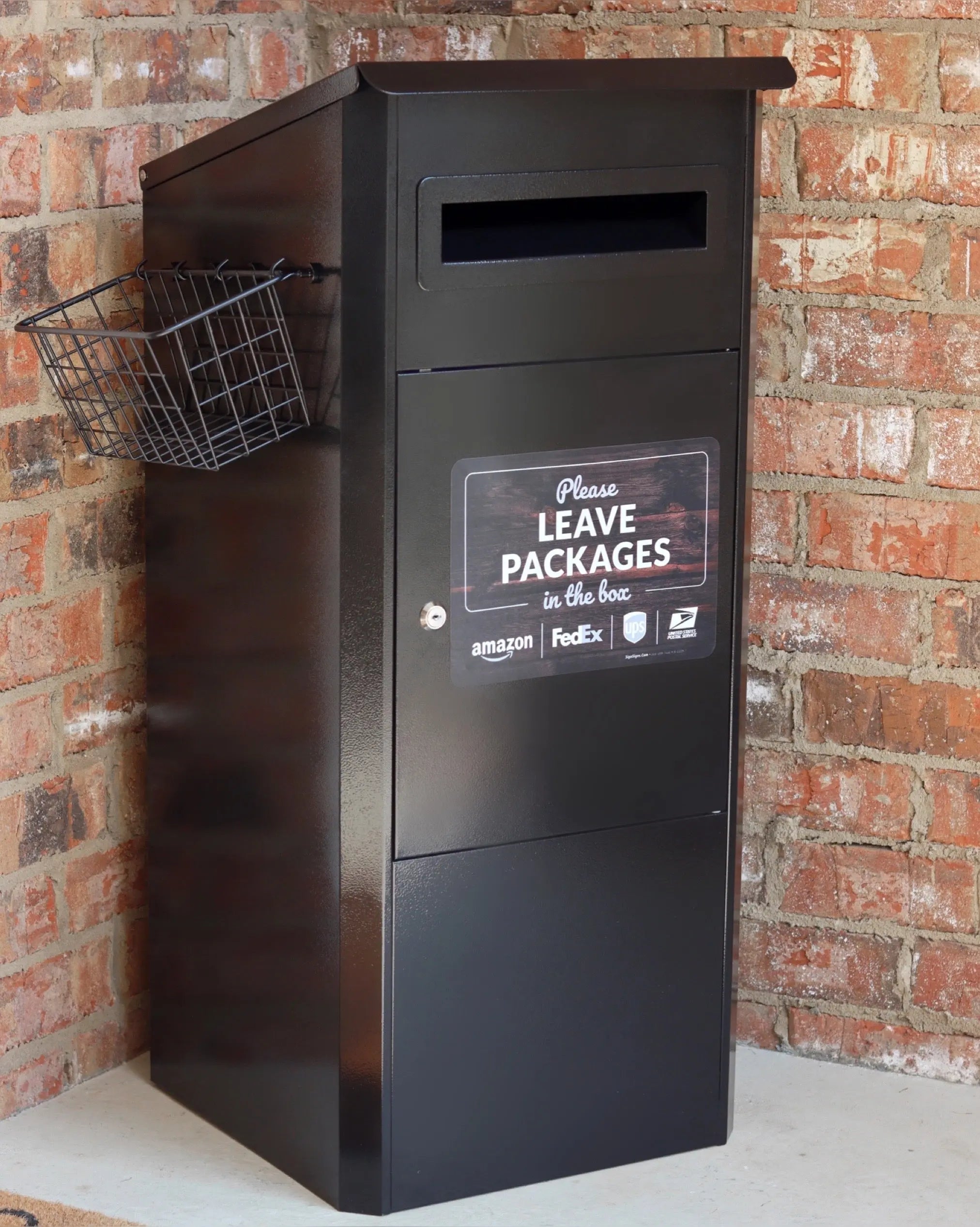 Medium Parcel Box - Black PorchManager