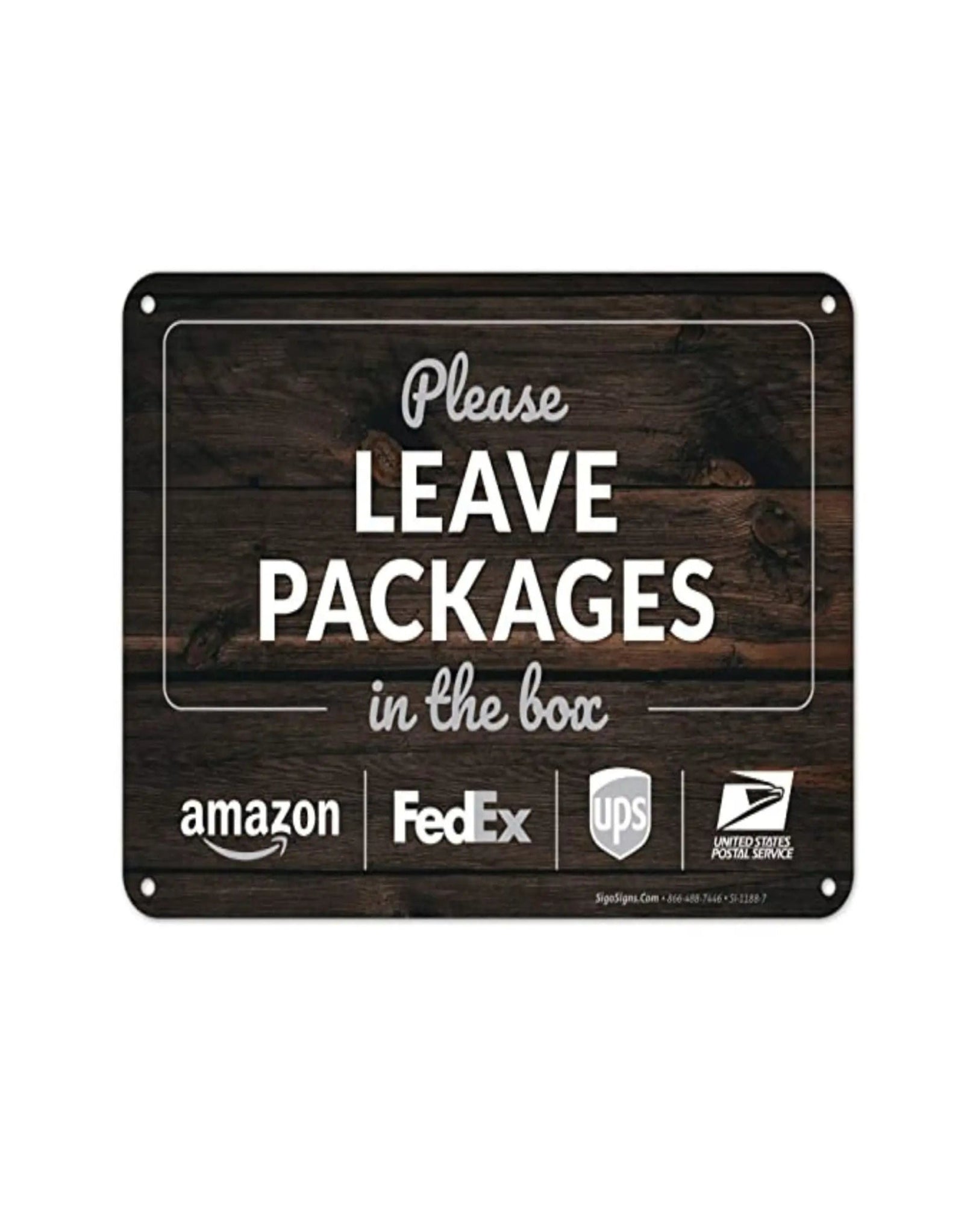 Black Magnetic Delivery Sign PorchManager