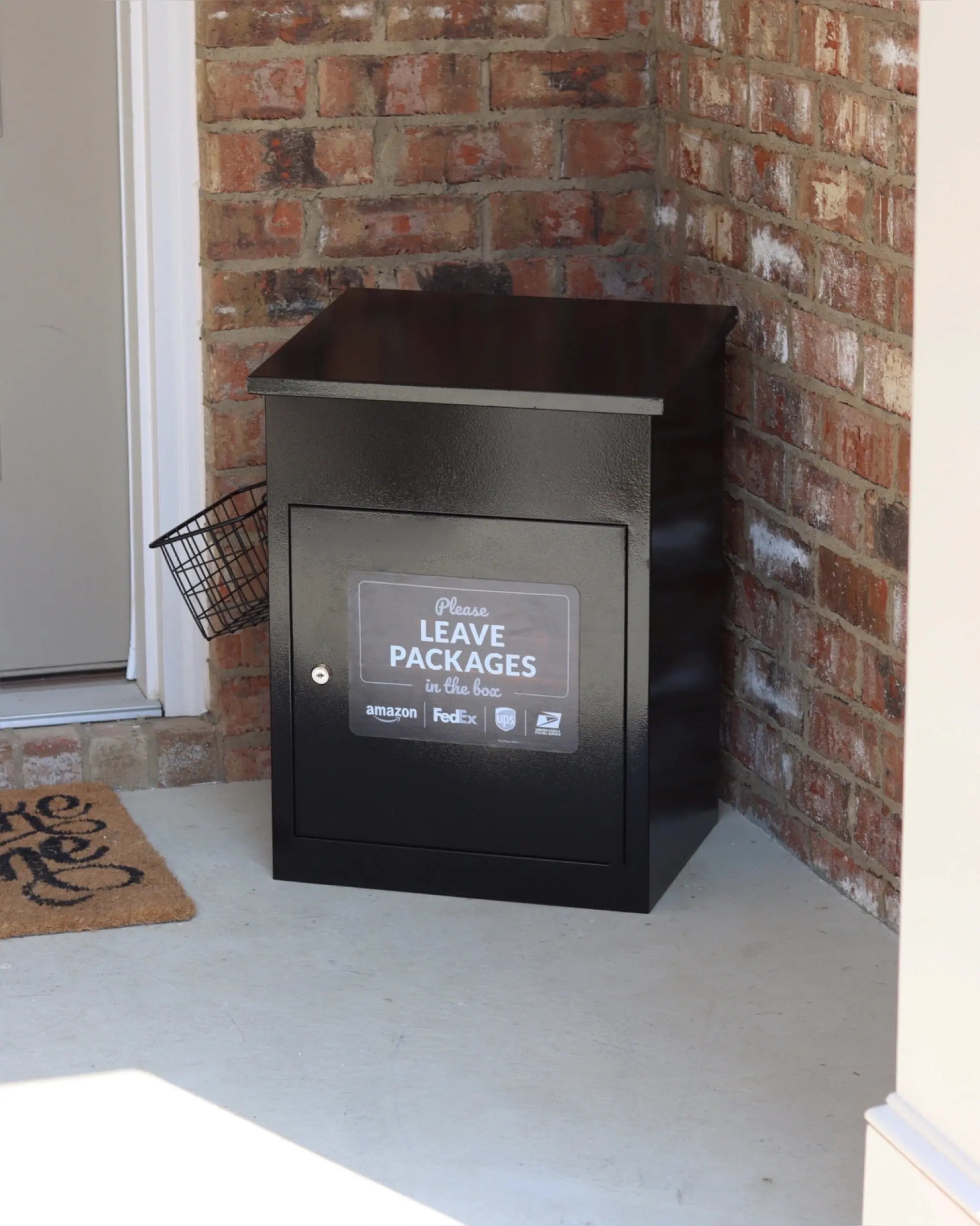 Small Parcel Box - Black PorchManager