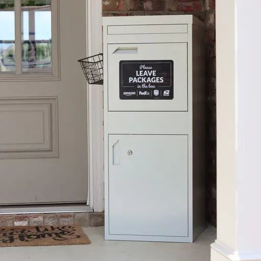 Large Parcel Box - White PorchManager