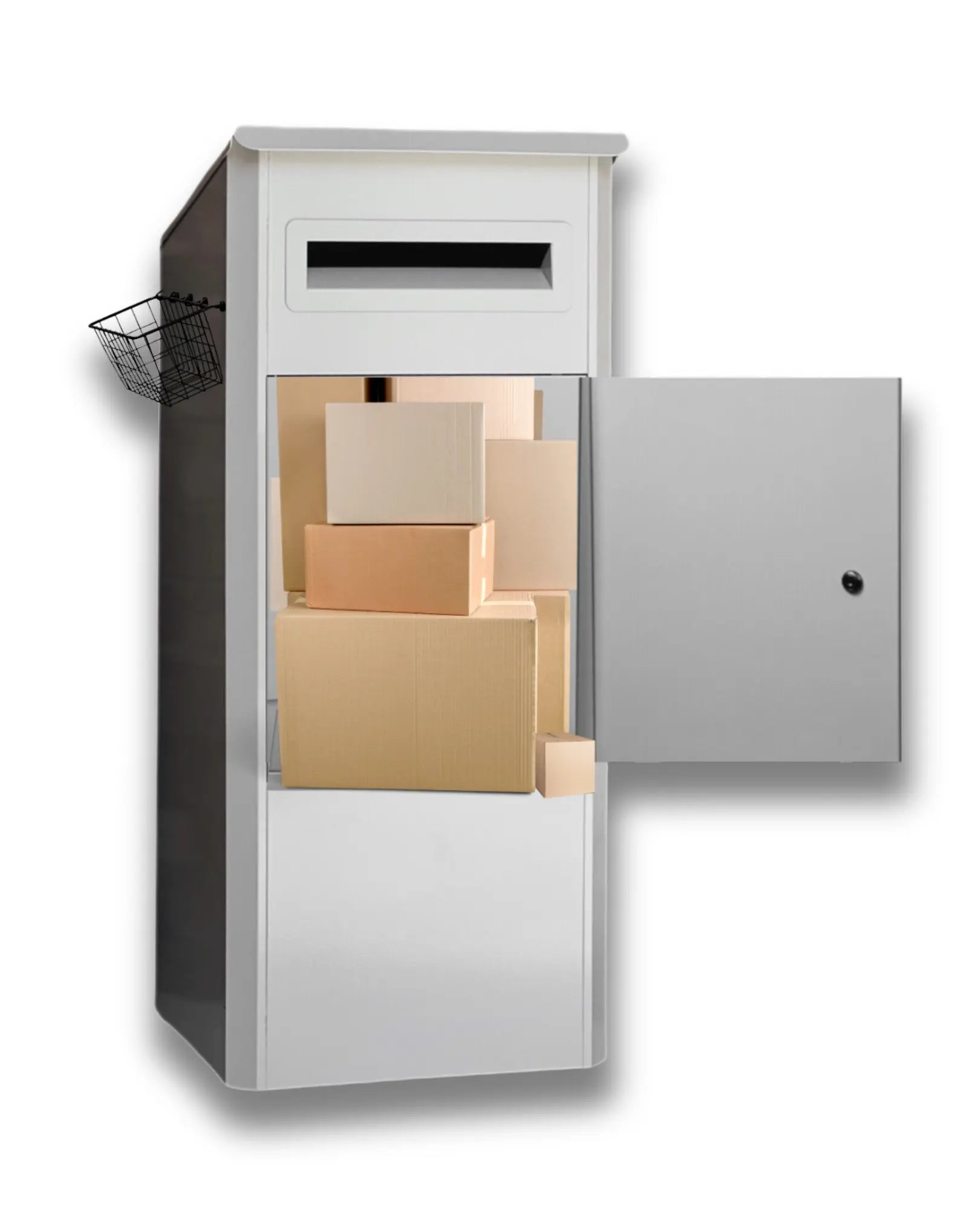 Medium Parcel Box - White PorchManager