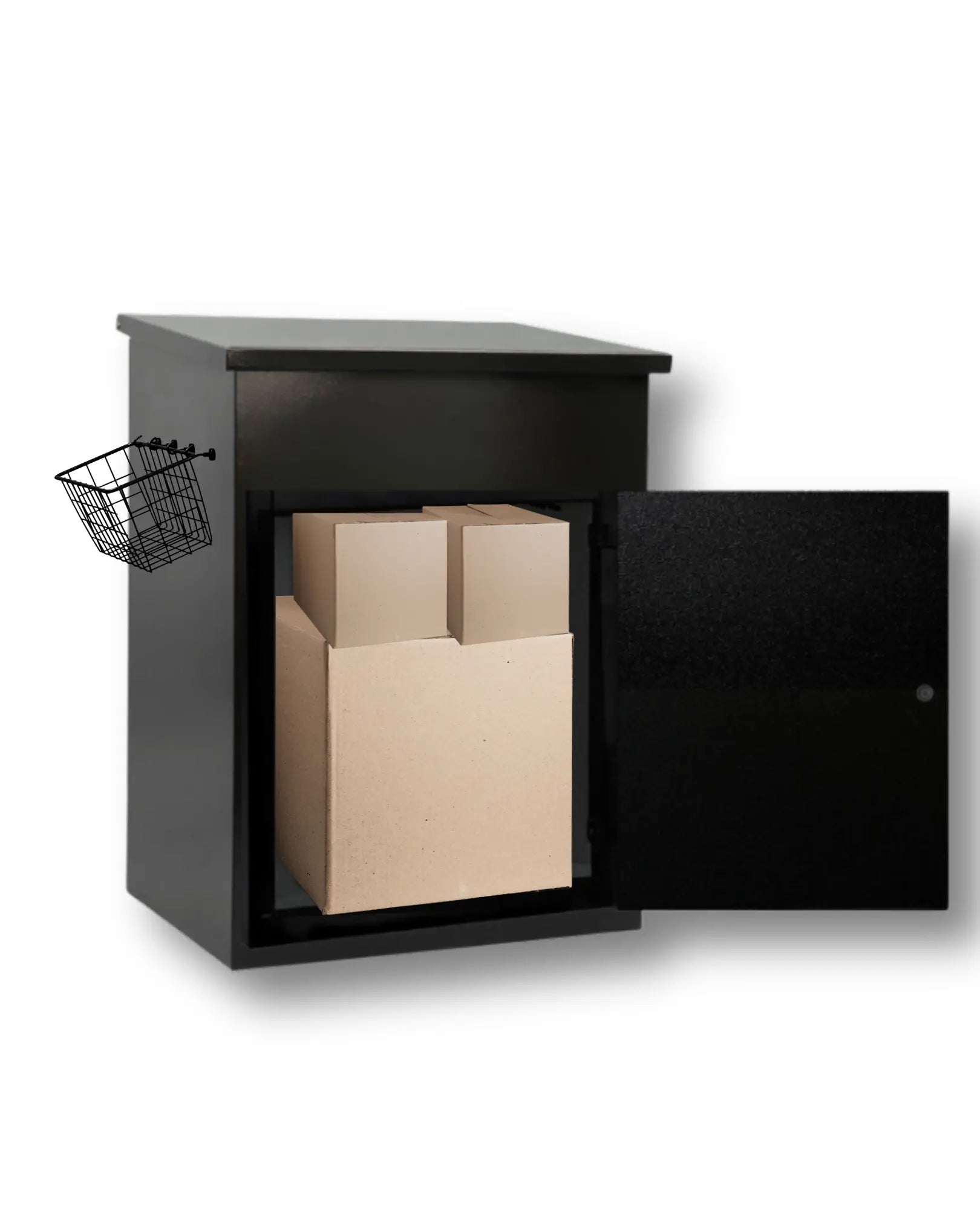 Small Parcel Box - Black PorchManager