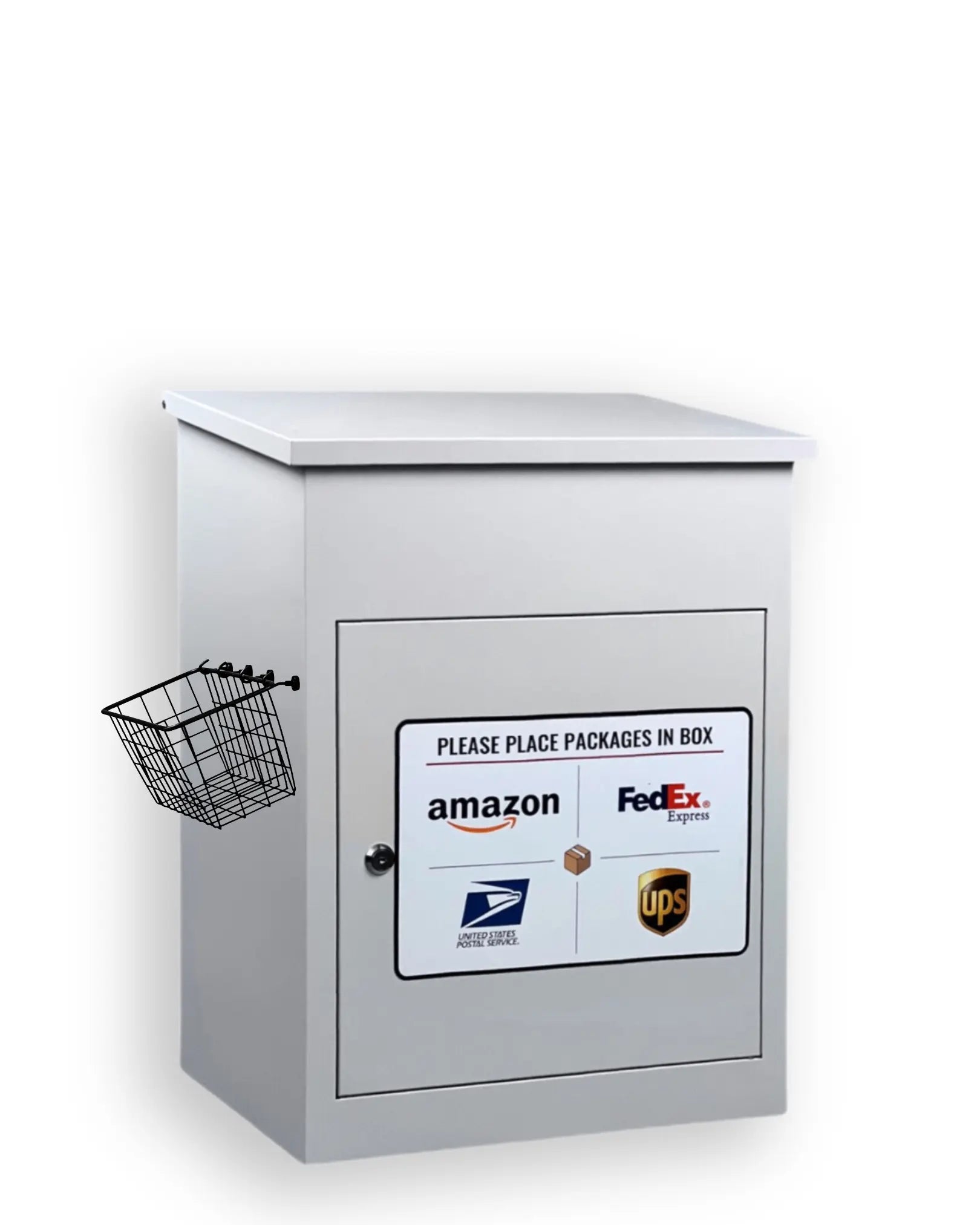 Small Parcel Box - White PorchManager